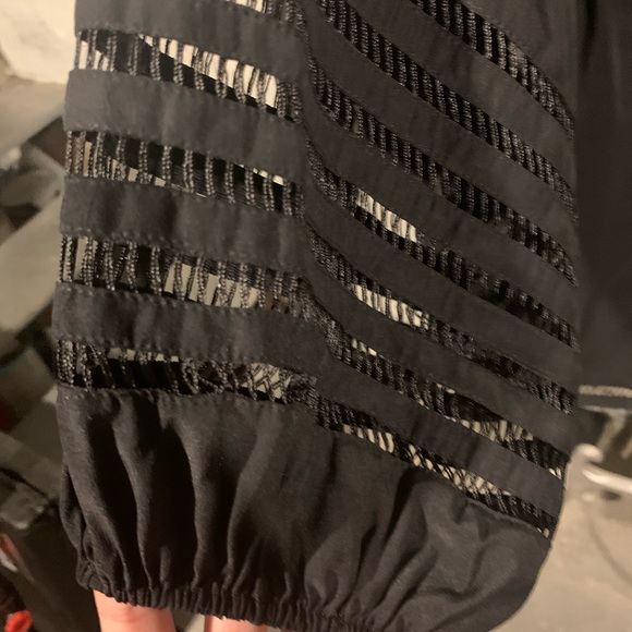 Parker belted cinched-waist dress with puff-sleeve - Picture 6 of 9